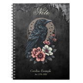 黒い威厳のある烏 ノートブック (正面)