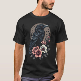 黒い威厳のある烏 Tシャツ