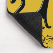 黒い子ネコの漫画IIのマウスパッド マウスパッド (コーナー)