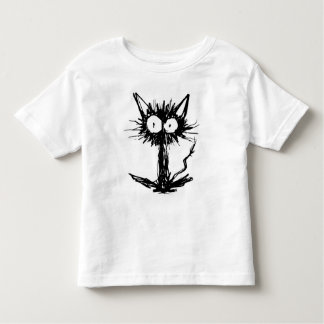 黒い子ネコの*Simple トドラーTシャツ