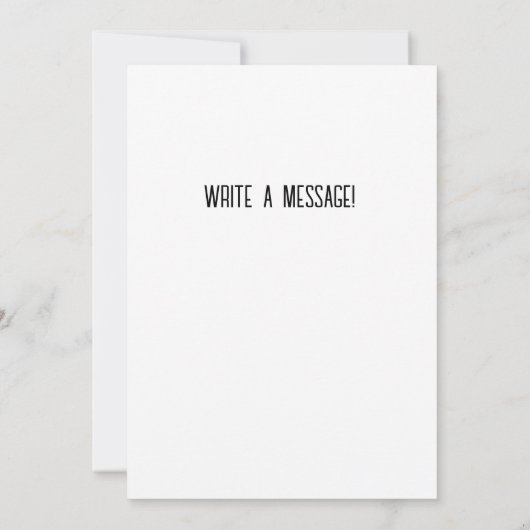 黒い子犬のポープリントとカスタム文字 カード (裏面)