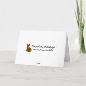 黒い子犬 カード (裏面)