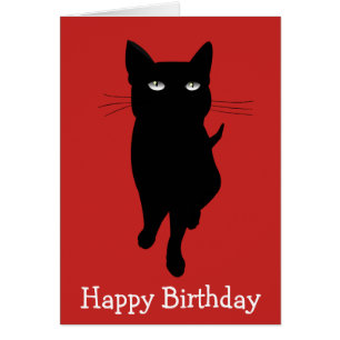 黒い子猫のゴシック様式誕生日猫