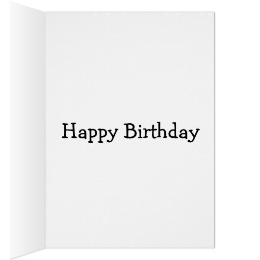 黒い子猫のゴシック様式誕生日猫 (内側 (右))