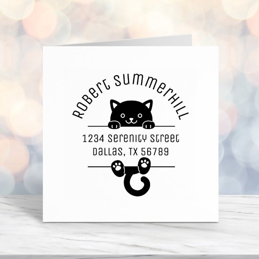 黒い子猫のArchアドレス2 セルフインキングスタンプ