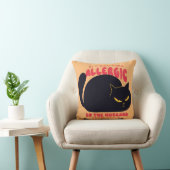 黒い子猫はアレルギーで夫は行かなければならなかった クッション (椅子)