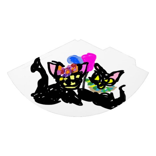 黒い子猫は秋を告げる パーティーハット (正面)