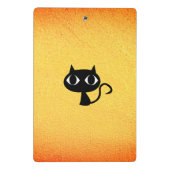 黒い子猫パターン ミニクリップボード (裏面)