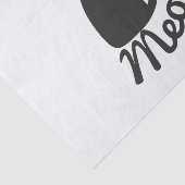 黒い子猫猫および"猫の鳴き声"の足のプリント 薄葉紙 (詳細)