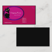 黒い子猫猫の名刺 名刺 (正面/裏面)