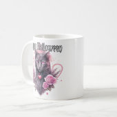 黒い子猫 |ハッピーハローウィン コーヒーマグカップ (正面左)