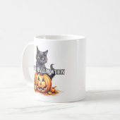 黒い子猫 |ハッピーハローウィン コーヒーマグカップ (正面左)
