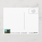 黒い子猫 ポストカード (裏面)