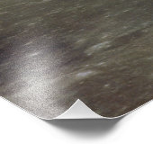 黒い宇宙の月から見た地球：地球の出 フォトプリント            (角)