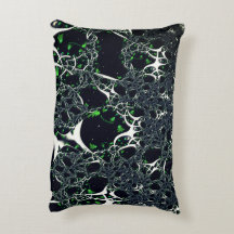 黒い宇宙、ニット上の不完全な白フラクタル