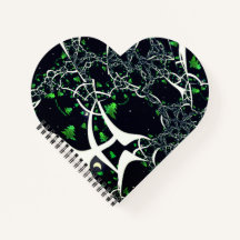 黒い宇宙、ニット上の不完全な白フラクタル