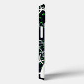 黒い宇宙、ニット上の不完全な白フラクタル Case-Mate iPhoneケース (裏面 / 右)