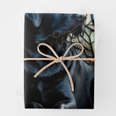 黒い実験動物ペットステンドグラス包み紙 ラッピングペーパーシート (インサイチュ)