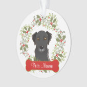 黒い実験室のカスタマイズ可能なオーナメント オーナメント (正面)