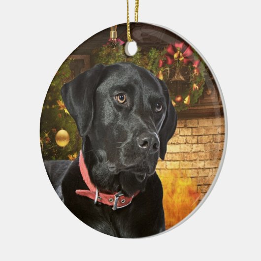 黒い実験室のクリスマスのオーナメント セラミックオーナメント (左)