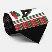 黒い実験室のクリスマスのタイ ネクタイ (ロール)