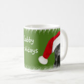 黒い実験室のクリスマス コーヒーマグカップ (正面右)