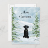 黒い実験室のクリスマス シーズンポストカード (正面/裏面)