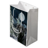 黒い実験室のクリスマス ミディアムペーパーバッグ (正面アングル)