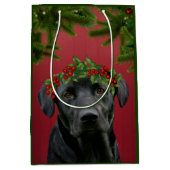 黒い実験室のクリスマス ミディアムペーパーバッグ (正面)