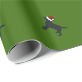 黒い実験室のサンタの包装紙 ラッピングペーパー (ロールコーナー)