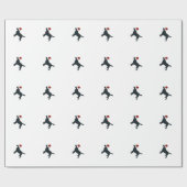 黒い実験室のサンタの包装紙 ラッピングペーパー (フラット)