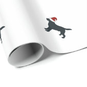 黒い実験室のサンタの包装紙 ラッピングペーパー (ロールコーナー)