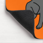 黒い実験室のフレンドリーな漫画のラブラドール マウスパッド (コーナー)