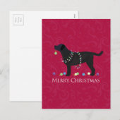 黒い実験室のメリークリスマスのデザイン シーズンポストカード (正面/裏面)