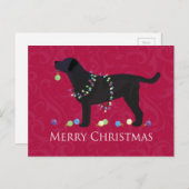 黒い実験室のメリークリスマスのデザイン シーズンポストカード (正面/裏面)