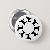 黒い実験室の円 缶バッジ (正面&裏面)