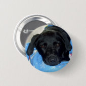 黒い実験室の子犬 缶バッジ (正面&裏面)