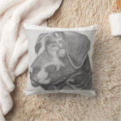 黒い実験室の枕 クッション (ブランケット)