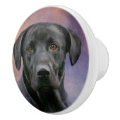 黒い実験室の顔 セラミックノブ (右)