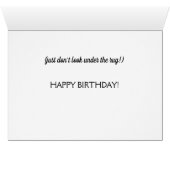 黒い実験室の"気持が良い驚き"のバースデー・カード (内部横(下))