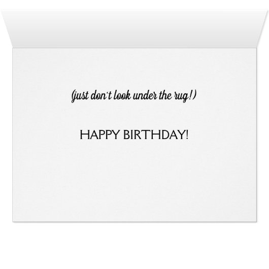 黒い実験室の"気持が良い驚き"のバースデー・カード (内部横(下))