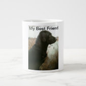 黒い実験室及び句の写真が付いているジャンボマグ ジャンボコーヒーマグカップ (正面)