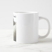 黒い実験室及び句の写真が付いているジャンボマグ ジャンボコーヒーマグカップ (右)