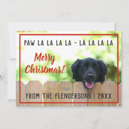 黒い実験室犬のクリスマスカード シーズンカード
