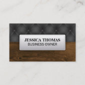 黒い室内装飾品 | ウッド 名刺 (正面)