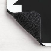 黒い家アイコン マウスパッド (コーナー)