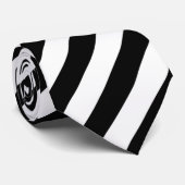 黒い対角ストライプ線タイ ネクタイ (ロール)