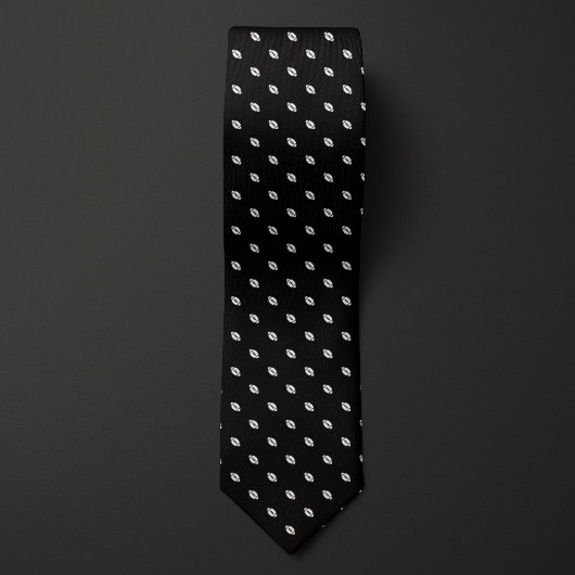 黒い小さなフットボール ネクタイ