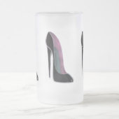 黒い小剣の靴 フロストグラスビールジョッキ (中央)