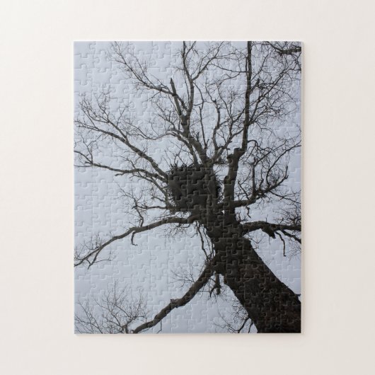 黒い小川の巣 ジグソーパズル (縦)